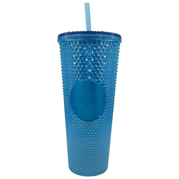 Starbucks NWT Glacier Blue Ice Ombre Studded Tumbler 24 fl oz  Venti Cold Cup - Picture 1 of 9